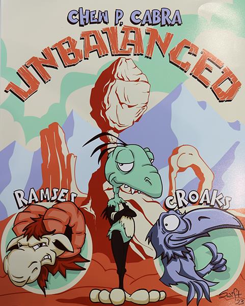poster of three cartoon characters made with Adobe Animate